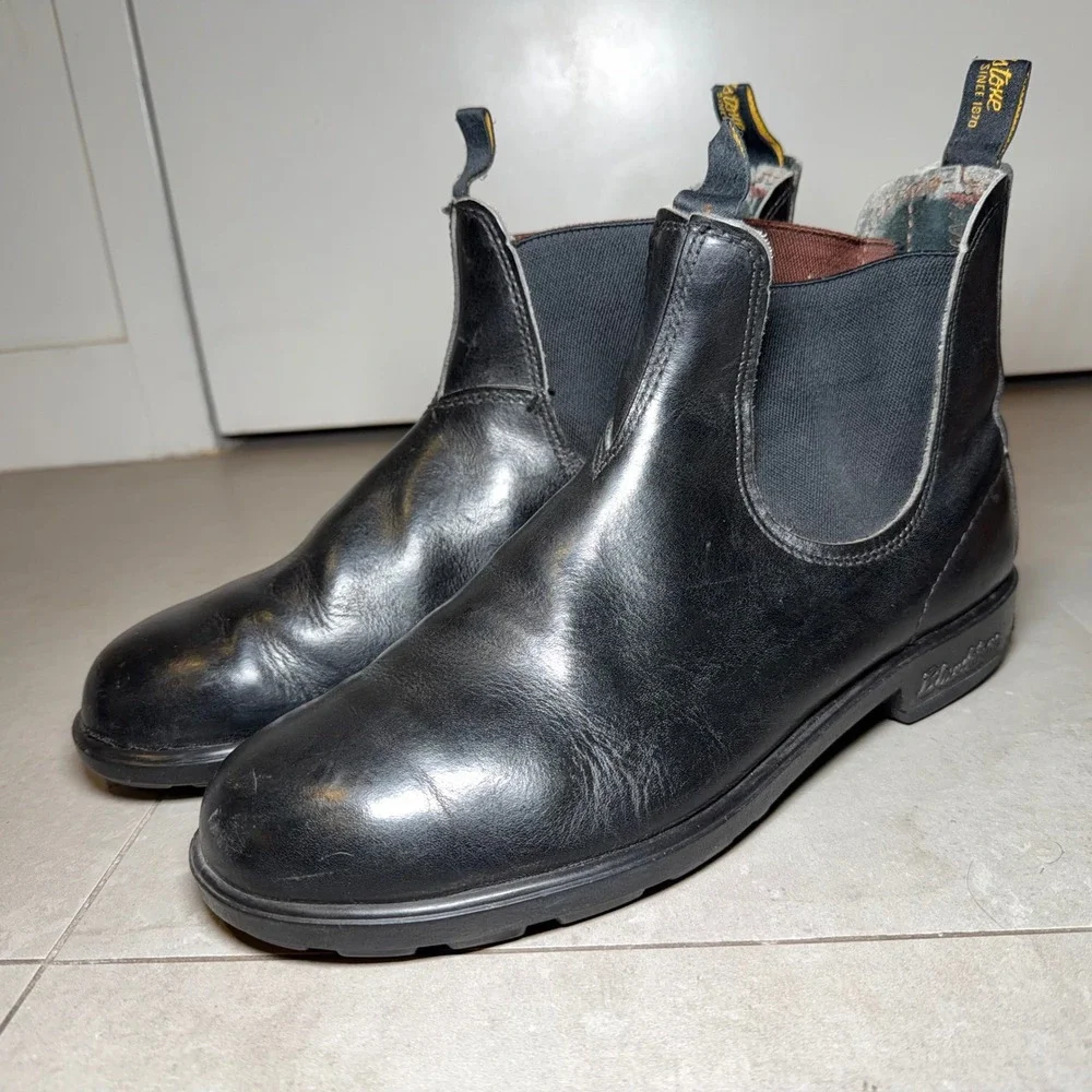 Blundstone‎ Originals Boots Mens 11 Black Leather Pull On Australian Gorpcore